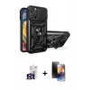 MARSİLYAN™- iPhone 16 Pro Max Kılıf Ahenk Klasik - Siyah 3D Antistatik Mat Seramik Nano Ekran Koruyucu + Bilvis Titan Kamera Lens - TMGI