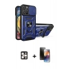 MARSİLYAN™- iPhone 16 Pro Max Kılıf Ahenk Klasik - Siyah 3D Antistatik Mat Seramik Nano Ekran Koruyucu + PVD Metal Kamera Lens - GD