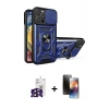 MARSİLYAN™- iPhone 16 Pro Max Kılıf Ahenk Klasik - Siyah 3D Antistatik Mat Seramik Nano Ekran Koruyucu + Siyah Bilvis Titan Kamera Lens