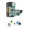 MARSİLYAN™- iPhone 16 Pro Max Kılıf Ahenk Klasik - Siyah 3D Antistatik Seramik Nano Ekran Koruyucu + Raze Metal Kamera Lens - NLGY