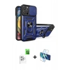 MARSİLYAN™- iPhone 16 Pro Max Kılıf Ahenk Klasik - Siyah 3D Antistatik Seramik Nano Ekran Koruyucu + Raze Metal Kamera Lens - BZ
