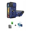 MARSİLYAN™- iPhone 16 Pro Max Kılıf Ahenk Klasik - Siyah 3D Antistatik Seramik Nano Ekran Koruyucu + Raze Metal Kamera Lens - SH