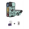 MARSİLYAN™- iPhone 16 Pro Max Kılıf Ahenk Klasik - Siyah Bilvis 3D Cam Ekran Koruyucu + Bilvis Titan Kamera Lens - SH