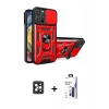MARSİLYAN™- iPhone 16 Pro Max Kılıf Ahenk Klasik - Siyah Bilvis 3X AR Hayalet Cam Ekran Koruyucu + PVD Metal Kamera Lens - SH