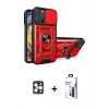 MARSİLYAN™- iPhone 16 Pro Max Kılıf Ahenk Klasik - Siyah Bilvis 3X AR Hayalet Cam Ekran Koruyucu + PVD Metal Kamera Lens - GD