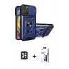 MARSİLYAN™- iPhone 16 Pro Max Kılıf Ahenk Klasik - Siyah Bilvis 3X AR Hayalet Cam Ekran Koruyucu + PVD Metal Kamera Lens - SH