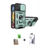 MARSİLYAN™- iPhone 16 Pro Max Kılıf Ahenk Klasik - Siyah Bilvis 3X AR Hayalet Cam Ekran Koruyucu + Raze Metal Kamera Lens - CLTM