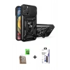 MARSİLYAN™- iPhone 16 Pro Max Kılıf Ahenk Klasik - Siyah Bilvis 3X AR Hayalet Cam Ekran Koruyucu + Raze Metal Kamera Lens - CLTM