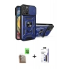 MARSİLYAN™- iPhone 16 Pro Max Kılıf Ahenk Klasik - Siyah Bilvis 3X AR Hayalet Cam Ekran Koruyucu + Raze Metal Kamera Lens - CLTM
