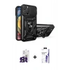 MARSİLYAN™- iPhone 16 Pro Max Kılıf Ahenk Klasik - Siyah Bilvis 3X AR HD Cam Ekran Koruyucu + Bilvis Titan Kamera Lens - SH