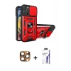 MARSİLYAN™- iPhone 16 Pro Max Kılıf Ahenk Klasik - Siyah Bilvis 3X AR HD Cam Ekran Koruyucu + Pers Alüminyum Kamera Lens - CLTM