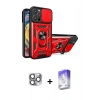 MARSİLYAN™- iPhone 16 Pro Max Kılıf Ahenk Klasik - Siyah Bilvis 5in1 3D Magic Cam Ekran Koruyucu + Gri Pers Alüminyum Kamera Lens