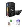 MARSİLYAN™- iPhone 16 Pro Max Kılıf Ahenk Klasik - Siyah Bilvis 5in1 3D Magic Cam Ekran Koruyucu + Raze Metal Kamera Lens - CLTM