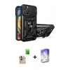 MARSİLYAN™- iPhone 16 Pro Max Kılıf Ahenk Klasik - Siyah Bilvis 5in1 3D Magic Cam Ekran Koruyucu + Raze Metal Kamera Lens - NLGY