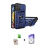 MARSİLYAN™- iPhone 16 Pro Max Kılıf Ahenk Klasik - Siyah Bilvis 5in1 3D Magic Cam Ekran Koruyucu + Raze Metal Kamera Lens - NLGY