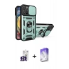 MARSİLYAN™- iPhone 16 Pro Max Kılıf Ahenk Klasik - Siyah Bilvis 5in1 3D Magic Cam Ekran Koruyucu + Titanyum Gri Bilvis Titan Kamera Lens