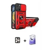 MARSİLYAN™- iPhone 16 Pro Max Kılıf Ahenk Klasik - Siyah Bilvis 5in1 5D Magic Hayalet Cam Ekran Koruyucu + PVD Metal Kamera Lens - GD