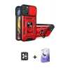 MARSİLYAN™- iPhone 16 Pro Max Kılıf Ahenk Klasik - Siyah Bilvis 5in1 5D Magic Hayalet Cam Ekran Koruyucu + Siyah PVD Metal Kamera Lens