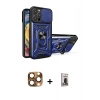 MARSİLYAN™- iPhone 16 Pro Max Kılıf Ahenk Klasik - Siyah Bilvis Hayalet Cam Ekran Koruyucu + Pers Alüminyum Kamera Lens - CLTM