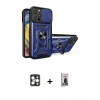 MARSİLYAN™- iPhone 16 Pro Max Kılıf Ahenk Klasik - Siyah Bilvis Hayalet Cam Ekran Koruyucu + PVD Metal Kamera Lens - GD