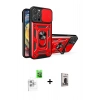 MARSİLYAN™- iPhone 16 Pro Max Kılıf Ahenk Klasik - Siyah Bilvis Hayalet Cam Ekran Koruyucu + Raze Metal Kamera Lens - BZ