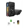 MARSİLYAN™- iPhone 16 Pro Max Kılıf Ahenk Klasik - Siyah Buffer Cam Ekran Koruyucu + Raze Metal Kamera Lens - BZ