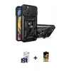 MARSİLYAN™- iPhone 16 Pro Max Kılıf Ahenk Klasik - Siyah Buffer Cam Ekran Koruyucu + Bilvis Titan Kamera Lens - TMGI
