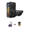 MARSİLYAN™- iPhone 16 Pro Max Kılıf Ahenk Klasik - Siyah Buffer Cam Ekran Koruyucu + Bilvis Titan Kamera Lens - SH