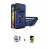 MARSİLYAN™- iPhone 16 Pro Max Kılıf Ahenk Klasik - Siyah Buffer Cam Ekran Koruyucu + Pers Alüminyum Kamera Lens - GI
