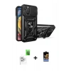 MARSİLYAN™- iPhone 16 Pro Max Kılıf Ahenk Klasik - Siyah Buffer Hayalet Cam Ekran Koruyucu + Raze Metal Kamera Lens - BZ