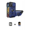 MARSİLYAN™- iPhone 16 Pro Max Kılıf Ahenk Klasik - Siyah Buffer Hayalet Cam Ekran Koruyucu + PVD Metal Kamera Lens - GS