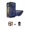 MARSİLYAN™- iPhone 16 Pro Max Kılıf Ahenk Klasik - Siyah Buffer Hayalet Cam Ekran Koruyucu + Pers Alüminyum Kamera Lens - CLTM