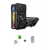 MARSİLYAN™- iPhone 16 Pro Max Kılıf Ahenk Klasik - Siyah Joko Magic 5D Cam + Raze Metal Kamera Lens - BZ