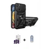MARSİLYAN™- iPhone 16 Pro Max Kılıf Ahenk Klasik - Siyah Joko Magic 5D Cam + Bilvis Titan Kamera Lens - GS