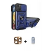 MARSİLYAN™- iPhone 16 Pro Max Kılıf Ahenk Klasik - Siyah Joko Magic 5D Cam + Pers Alüminyum Kamera Lens - CLTM