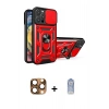 MARSİLYAN™- iPhone 16 Pro Max Kılıf Ahenk Klasik - Siyah Joko Magic 5D Cam + Pers Alüminyum Kamera Lens - CLTM