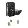 MARSİLYAN™- iPhone 16 Pro Max Kılıf Ahenk Klasik - Siyah Joko Magic 5D Cam + Raze Metal Kamera Lens - CLTM