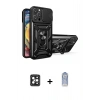 MARSİLYAN™- iPhone 16 Pro Max Kılıf Ahenk Klasik - Siyah Joko Magic 5D Cam + PVD Metal Kamera Lens - SH