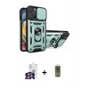 MARSİLYAN™- iPhone 16 Pro Max Kılıf Ahenk Klasik - Siyah Joko Magic 5D Hayalet Cam + Bilvis Titan Kamera Lens - GS