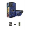 MARSİLYAN™- iPhone 16 Pro Max Kılıf Ahenk Klasik - Siyah Joko Magic 5D Hayalet Cam + PVD Metal Kamera Lens - GD