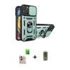 MARSİLYAN™- iPhone 16 Pro Max Kılıf Ahenk Klasik - Siyah Joko Magic 5D Hayalet Cam + Raze Metal Kamera Lens - NLGY