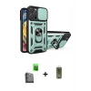 MARSİLYAN™- iPhone 16 Pro Max Kılıf Ahenk Klasik - Siyah Joko Magic 5D Hayalet Cam + Raze Metal Kamera Lens - SH