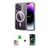MARSİLYAN™- iPhone 16 Pro Max Kılıf Ahenk Minimal Serisi - Siyah 360 Mat Full Body Arka Koruyucu + Raze Metal Kamera Lens - NLGY