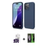 MARSİLYAN™- iPhone 16 Pro Max Kılıf Ahenk Serisi - Şeffaf 360 Full Body Arka Koruyucu + Bilvis Titan Kamera Lens - GS