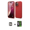 MARSİLYAN™- iPhone 16 Pro Max Kılıf Ahenk Serisi - Şeffaf 360 Full Body Arka Koruyucu + PVD Metal Kamera Lens - GD