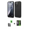 MARSİLYAN™- iPhone 16 Pro Max Kılıf Ahenk Serisi - Şeffaf 360 Full Body Arka Koruyucu + Raze Metal Kamera Lens - SH