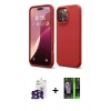 MARSİLYAN™- iPhone 16 Pro Max Kılıf Ahenk Serisi - Şeffaf 360 Full Body Arka Koruyucu + Bilvis Titan Kamera Lens - SH
