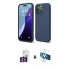 MARSİLYAN™- iPhone 16 Pro Max Kılıf Ahenk Serisi - Siyah 3D Antistatik Seramik Nano Ekran Koruyucu + Bilvis Titan Kamera Lens - GS