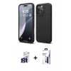 MARSİLYAN™- iPhone 16 Pro Max Kılıf Ahenk Serisi - Siyah Bilvis 3X AR Hayalet Cam Ekran Koruyucu + Bilvis Titan Kamera Lens - TMGI