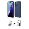 MARSİLYAN™- iPhone 16 Pro Max Kılıf Ahenk Serisi - Siyah Bilvis 3X AR Hayalet Cam Ekran Koruyucu + Bilvis Titan Kamera Lens - TMGI